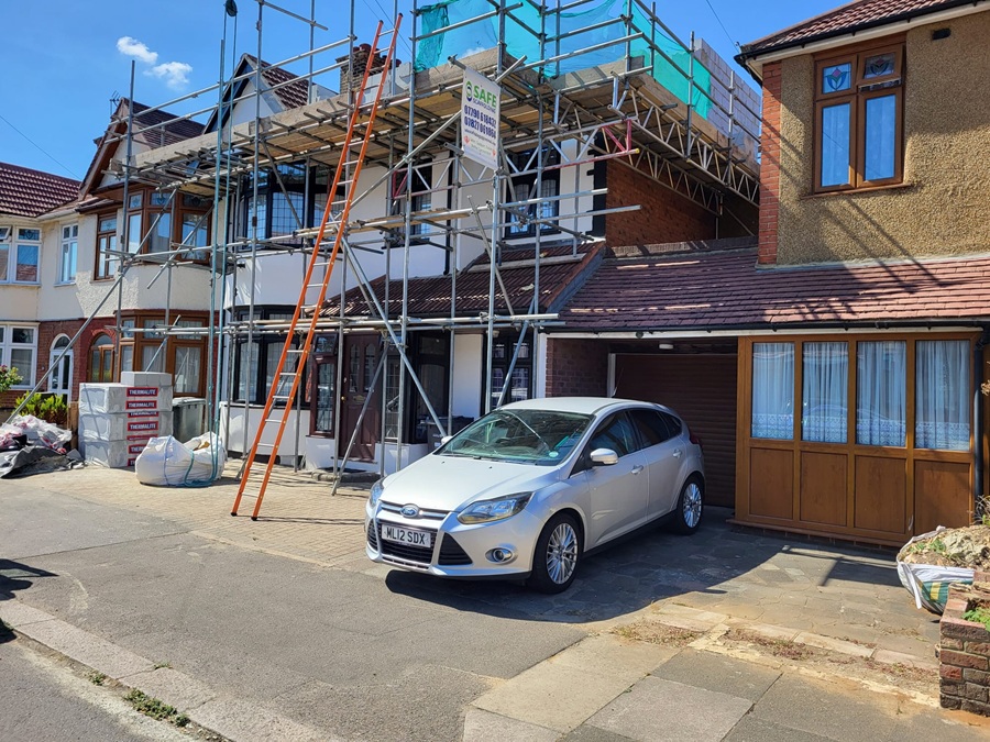 House Loft Conversion in Lewisham in progress